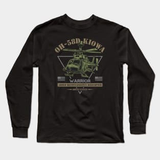 OH-58D Kiowa Warrior Helicopter Long Sleeve T-Shirt